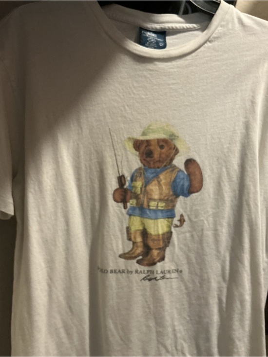 Polo Ralph Lauren Other - Polo by Ralph Lauren White Fisherman Bear Graphic Tee